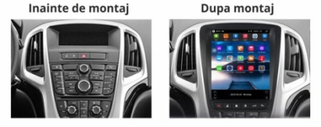 Navigatie dedicata cu Android tip tesla Opel Astra J 2009 - 2018, 4GB RAM, Radio GPS Dual Zone, Touchscreen IPS 9.7" HD, Internet Wi-Fi si slot SIM 4G, Bluetooth, MirrorLink, USB [4]