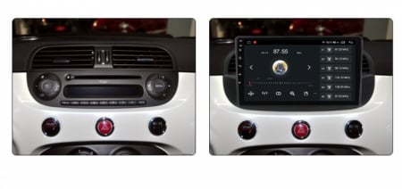 Navigatie Fiat 500 ( 2007 - 2015 )  Android 14, 2GB RAM si 32GB ROM, Display IPS 9 inch, Camera Marsarier, Internet, Aplicatii, Wi Fi, Usb, Bluetooth [8]