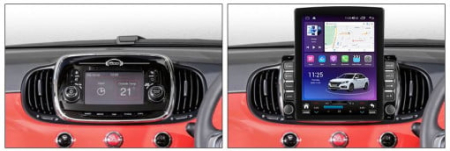 Navigatie Fiat 500 , 2016 - 2019 , Android 14 , 4GB RAM Ecran Tesla 9.7 inch , Procesor Octacore, Slot sim 4G, Sunet DSP, Wireless Carplay si Android Auto [1]