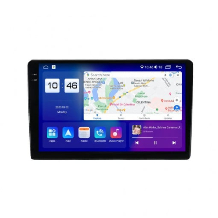 Navigatie Fiat 500 , 2016 - 2019 Rezolutie 2K, Display QLED 9.5 inch, 4GB RAM si 64GB ROM, Android, Procesor Octacore, Slot sim 4G, Sunet DSP, Wireless Carplay si Android Auto, Camera Marsa [1]