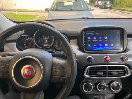 Navigatie Fiat 500X din 2014-2020, Android 14, Wireless Carplay si Android Auto, 2GB RAM si 32GB ROM, Display IPS 9 inch, Camera Marsarier, Internet, Aplicatii, Wi Fi, Usb, Bluetooth [7]