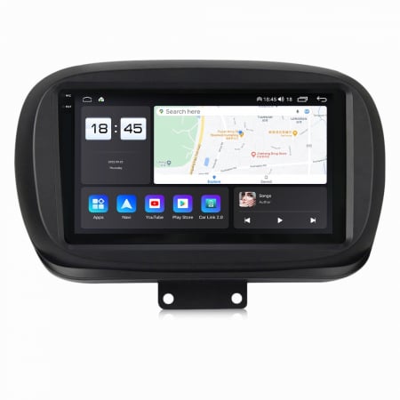 Navigatie Fiat 500X din 2014-2020, Rezolutie 2K, Ecran QLED 9.5 inch, 8GB RAM si 128GB ROM, Android, Procesor Octacore, Slot sim 4G, Sunet DSP, Wireless Carplay si Android Auto [4]