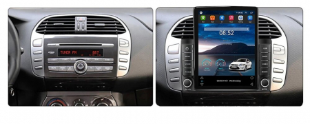 Navigatie Fiat Bravo din 2007-2012, Display TESLA 9.5 inch, 2GB RAM si 32GB ROM, Wireless Carplay si Android Auto, Procesor Octacore, Slot sim 4G, Sunet DSP, Camera Marsarier, Bluetooth, USB, Wi Fi, R [3]
