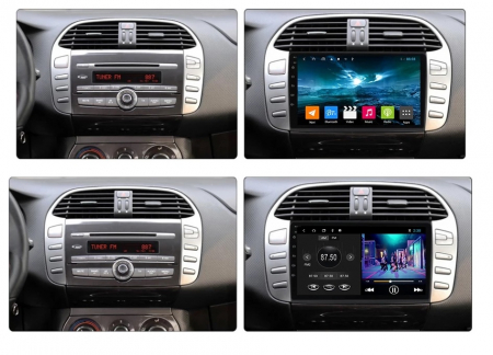 Navigatie Fiat Bravo din 2007-2012, Rezolutie 2K, Display QLED 9.5 inch, 4GB RAM si 64GB ROM, Android, Procesor Octacore, Slot sim 4G, Sunet DSP, Wireless Carplay si Android Auto, Camera Marsarier, US [4]