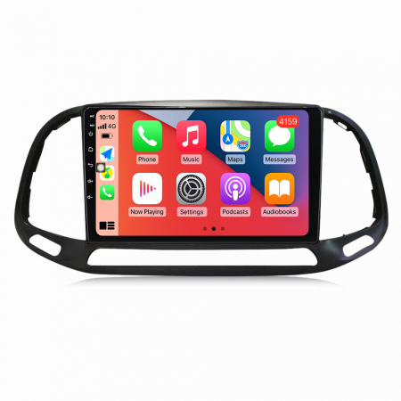 FIAT - Navigatie Auto Android Fiat Doblo din 2015-2020, Rezolutie 2K, Display QLED 9.5 inch, 4GB RAM si 64GB ROM, Android, Procesor Octacore, Slot sim 4G, Sunet DSP, Wireless Carplay si Android Auto, Camera Marsarier, US