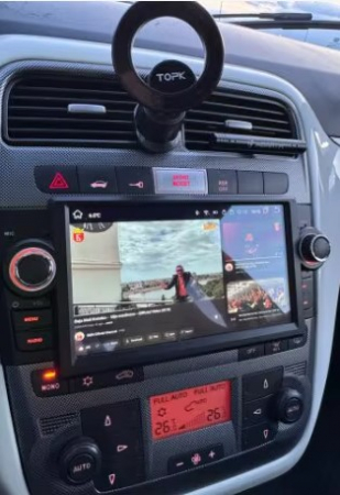 Navigatie Fiat Grande Linea Punto 2007-2012 Android 14 , 4GB RAM , Procesor Quad Core , Wireless Carplay si Android auto , Display HD Touchscreen, Wi-Fi , Bluetooth, USB [6]
