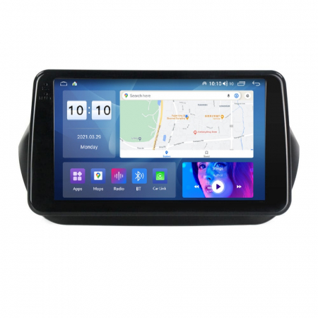 Navigatie dedicata Fiat cu Android - Navigatie Fiat Kubo Citroen Nemo Peugeot Bipper 2008-2017 Android 14 , 4GB RAM , Procesor Quad Core , Wireless Carplay si Android auto , Display HD Touchscreen, Wi-Fi , Bluetooth, USB