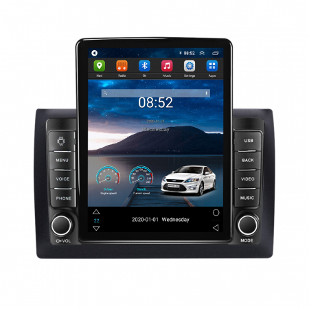 Navigatie Fiat Stilo 2002-2010 Ecran TESLA 9.7 inch, 8 GB RAM si 128 GB ROM, Android 15, Slot Sim 4G, Procesor Octa Core, Carplay Wireless si Android auto, Procesor Sunet Digital DSP, [2]
