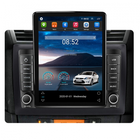 Navigatie Auto cu Android - Navigatie Fiat Stilo 2002-2010 Ecran TESLA 9.7 inch, 8 GB RAM si 128 GB ROM, Android 15, Slot Sim 4G, Procesor Octa Core, Carplay Wireless si Android auto, Procesor Sunet Digital DSP,