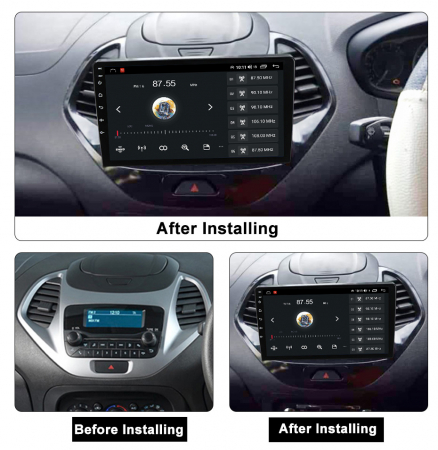 Navigatie Ford Figo din 2015-2018, NAVIGPS, Android 14, Wireless Carplay si Android Auto, 2GB RAM si 32GB ROM, Display IPS 9 inch, Camera Marsarier, Internet, Aplicatii, Wi Fi, Usb, Bluetooth [3]