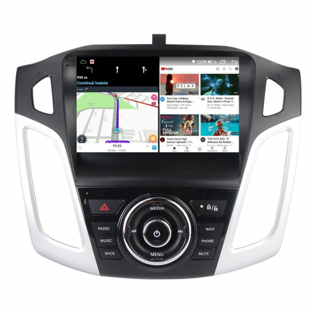 Navigatie Ford Focus 3 din 2012 - 2018, 8GB RAM si 128GB ROM, Ecran QLED 9 inch, Android 14, Procesor Octacore, Slot sim 4G, Sunet DSP, Wireless Carplay si Android Auto, Camera Marsarier [2]