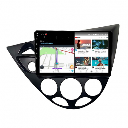Navigatie Ford Focus Fiesta 1998-2004 4GB RAM , Procesor Quad Core , Wireless Carplay si Android auto , Display HD Touchscreen, Wi-Fi , Bluetooth, USB [3]