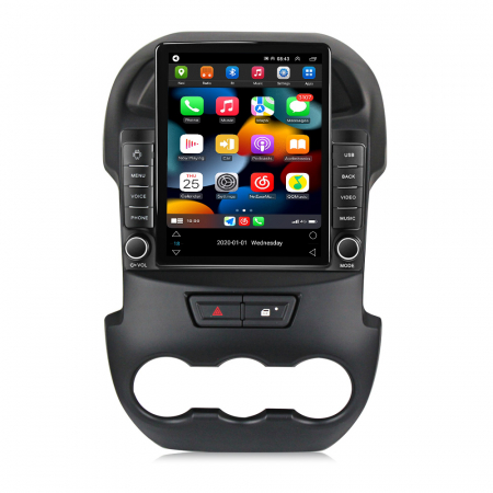 Ranger  (2011 - 2016) - Navigatie Ford Ranger din 2011 - 2016, Ecran TESLA 9.7 inch, 8 GB RAM si 128 GB ROM, Android 15, Slot Sim 4G, Procesor Octa Core, Carplay Wireless si Android auto, Procesor Sunet Digital DSP, Aplic