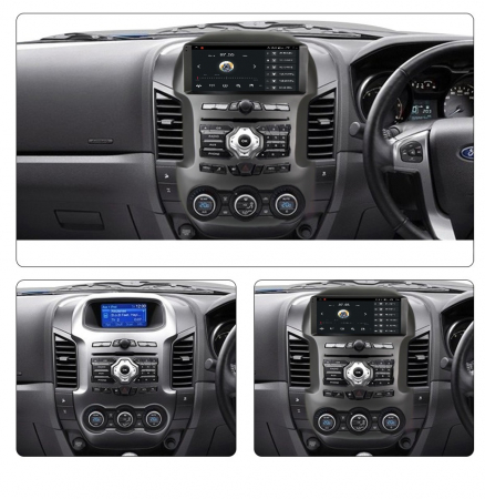 Navigatie Ford Ranger F250 si Mazda BT50 din 2011 - 2015, 4GB RAM si 64GB ROM, Ecran QLED 9 inch, Android 14, Procesor Octacore, Slot sim 4G, Sunet DSP, Wireless Carplay si Android Auto, Camera Marsar [3]