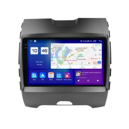 Navigatie Ford S Max , 2015 - 2023 Rezolutie 2K, Ecran QLED 9.5 inch, 8GB RAM si 128GB ROM, Android, Procesor Octacore, Slot sim 4G, Sunet DSP, Wireless Carplay [1]