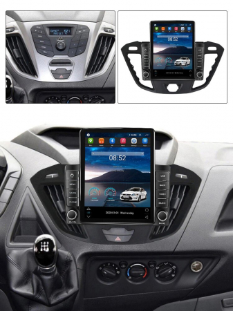 Navigatie Ford Transit din 2012-2019, Display TESLA 9.5 inch, 2GB RAM si 32GB ROM, Wireless Carplay si Android Auto, Procesor Octacore, Slot sim 4G, Sunet DSP, Camera Marsarier, Bluetooth, USB, Wi Fi, [2]