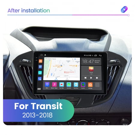 Navigatie Ford Transit din 2012-2019, Rezolutie 2K, Ecran QLED 9.5 inch, 8GB RAM si 128GB ROM, Android, Procesor Octacore, Slot sim 4G, Sunet DSP, Wireless Carplay si Android Auto [4]