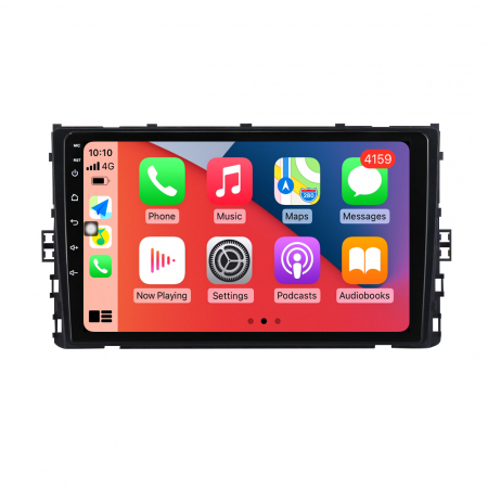 Navigatie Volkswagen Golf Jetta Tiguan Passat Seat Skoda dupa 2018, 8GB RAM si 128GB ROM, Ecran QLED 9 inch, Android 14, Procesor Octacore, Slot sim 4G, Sunet DSP, Wireless Carplay si Android Auto, Ca [3]