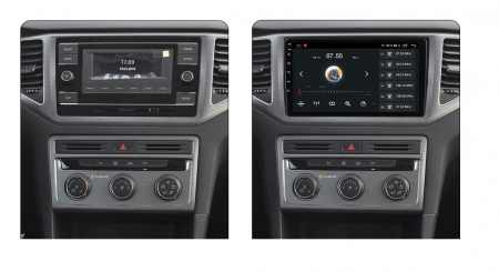 Navigatie Volkswagen Golf Jetta Tiguan Passat Seat Skoda dupa 2018, 8GB RAM si 128GB ROM, Ecran QLED 9 inch, Android 14, Procesor Octacore, Slot sim 4G, Sunet DSP, Wireless Carplay si Android Auto, Ca [1]