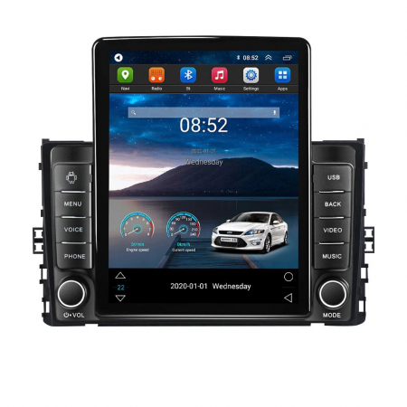 Navigatie Volkswagen Golf Jetta Tiguan Passat Seat Skoda dupa 2018,Ecran TESLA 9.7 inch, 8 GB RAM si 128 GB ROM, Android 15, Slot Sim 4G, Procesor Octa Core, Carplay Wireless si Android auto, Procesor [2]
