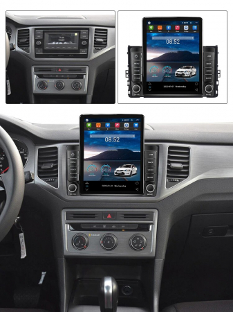Navigatie Volkswagen Golf Jetta Tiguan Passat Seat Skoda dupa 2018, Ecran TESLA 9.7 inch, 4 GB RAM si 64 GB ROM, Slot Sim 4G, Procesor Octa Core, Carplay integrat, Procesor Sunet Digital DSP [1]
