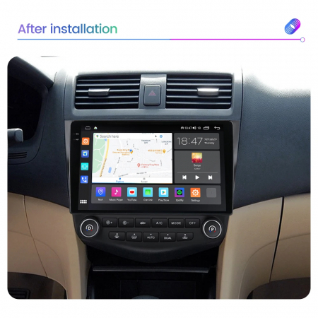 Navigatie Honda Accord 2003-2007 Rezolutie 2K , 4GB RAM+64GB ROM QLED [4]