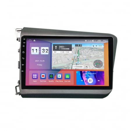 Navigatie Honda Civic ( 2011 - 2015 ) , 4 GB RAM si 64 GB ROM, Slot Sim 4G, Procesor Octa Core, Carplay, Sunet DSP, Android, Aplicatii, Usb, Wi Fi, Bluetooth [3]
