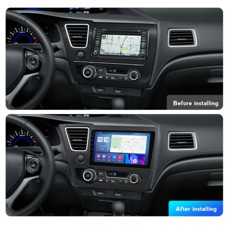 Navigatie Honda Civic din 2013 - 2016, Android 14, 2GB RAM si 32GB ROM, Display IPS 9 inch, Camera Marsarier, Internet, Aplicatii, Wi Fi, Usb, Bluetooth [2]