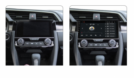 Navigatie Honda Civic din 2016 - 2020, 8GB RAM si 128GB ROM, Ecran QLED 9 inch, Android 14, Procesor Octacore, Slot sim 4G, Sunet DSP, Wireless Carplay si Android Auto, Camera Marsarier [4]