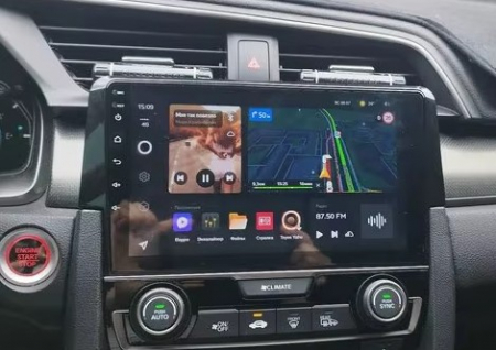 Navigatie Honda Civic din 2016 - 2020, 8GB RAM si 128GB ROM, Ecran QLED 9 inch, Android 14, Procesor Octacore, Slot sim 4G, Sunet DSP, Wireless Carplay si Android Auto, Camera Marsarier [9]