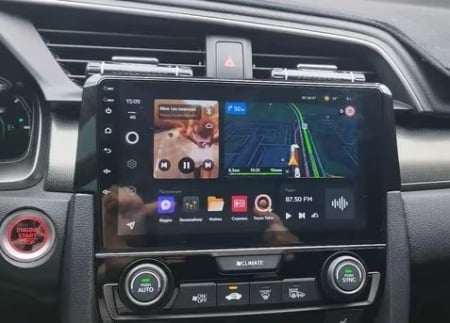 Navigatie Honda Civic Hatchback din 2012-2017, Rezolutie 2K, Ecran QLED 9.5 inch, 8GB RAM si 128GB ROM, Android, Procesor Octacore, Slot sim 4G, Sunet DSP, Wireless [6]