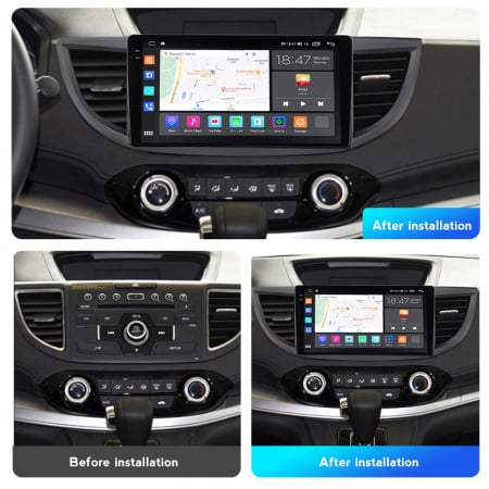 Navigatie Honda CRV din 2012-2016, Rezolutie 2K, Ecran QLED 9.5 inch, 8GB RAM si 128GB ROM, Android, Procesor Octacore, Slot sim 4G, Sunet DSP, Wireless Carplay si Android Auto, Camera Marsarier [2]