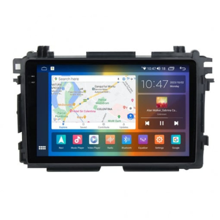 Navigatie Honda HRV 2014 - 2021 Rezolutie 2K, Ecran QLED 9.5 inch, 8GB RAM si 128GB ROM, Android, Procesor Octacore, Slot sim 4G, Sunet DSP, Wireless Carplay [2]