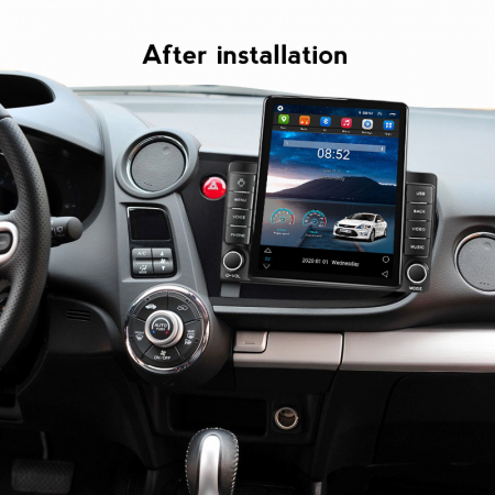 Navigatie Honda Insight din 2009-2014, Display TESLA 9.5 inch, 2GB RAM si 32GB ROM, Wireless Carplay si Android Auto, Procesor Octacore, Slot sim 4G, Sunet DSP, Camera Marsarier, Bluetooth, USB, Wi Fi [1]