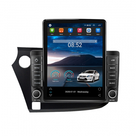 Navigatie dedicata Honda cu Android - Navigatie Honda Insight din 2009-2014, Display TESLA 9.5 inch, 2GB RAM si 32GB ROM, Wireless Carplay si Android Auto, Procesor Octacore, Slot sim 4G, Sunet DSP, Camera Marsarier, Bluetooth, USB, Wi Fi