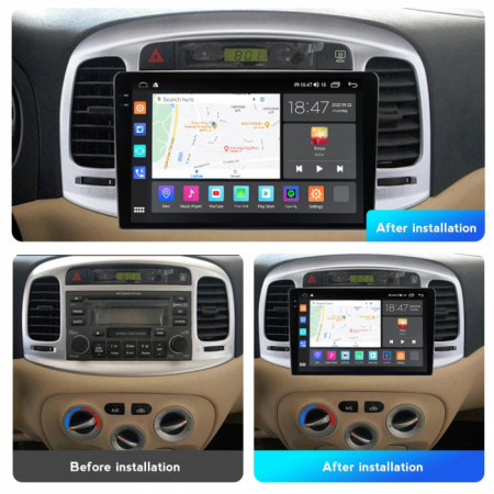 Navigatie Hyundai accent 2006-2011 Android 14 , 1GB RAM Carplay [2]