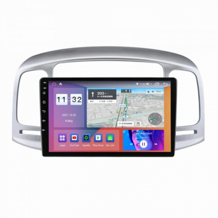 Navigatie Hyundai accent 2006-2011 Android 14 , 4GB RAM , Procesor Quad Core , Wireless Carplay si Android auto , Display HD Touchscreen, Wi-Fi , Bluetooth, USB [3]