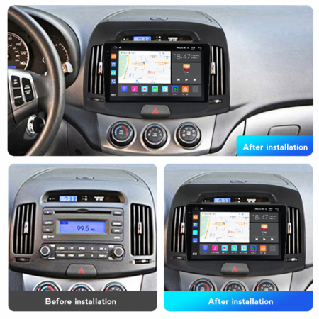 Navigatie Hyundai Elantra din 2006 - 2012, Android 14, 2GB RAM si 32GB ROM, Display IPS 9 inch, Camera Marsarier, Internet, Aplicatii, Wi Fi, Usb, Bluetooth [4]