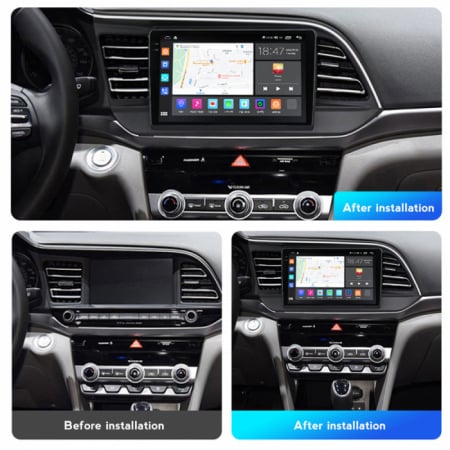 Navigatie Hyundai Elantra din 2015-2019 Android 14 , 4GB RAM , Procesor Quad Core , Wireless Carplay si Android auto , Display HD Touchscreen, Wi-Fi , Bluetooth, USB [4]