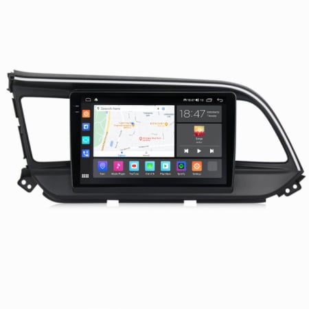 Navigatie Hyundai Elantra din 2015-2019, Rezolutie 2K, Display QLED 9.5 inch, 4GB RAM si 64GB ROM, Android, Procesor Octacore, Slot sim 4G, Sunet DSP, Wireless Carplay si Android Auto, Camera Marsarie [3]