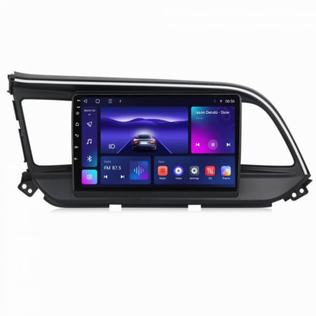 Navigatie dedicata Hyundai cu Android - Navigatie Hyundai Elantra din 2015-2019, Rezolutie 2K, Display QLED 9.5 inch, 4GB RAM si 64GB ROM, Android, Procesor Octacore, Slot sim 4G, Sunet DSP, Wireless Carplay si Android Auto, Camera Marsarie