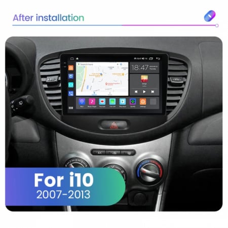 Navigatie Hyundai i10 2007 - 2013 Android 14 , 1GB RAM Carplay [3]