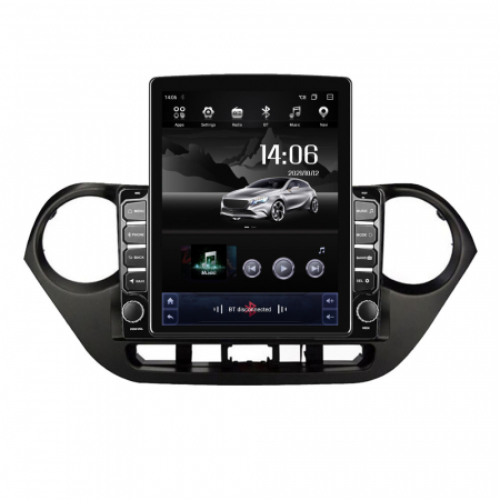 i10 (2013 - 2019) - Navigatie Hyundai i10 din 2013 - 2019, Ecran TESLA 9.7 inch, 4 GB RAM si 64 GB ROM, Slot Sim 4G, Procesor Octa Core, Carplay integrat, Procesor Sunet Digital DSP, Android, Aplicatii, Usb, Wi Fi, Bluet