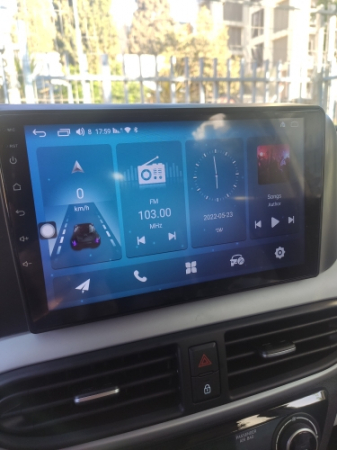 Navigatie Hyundai i10 din 2019-2022, Rezolutie 2K, Display QLED 9.5 inch, 4GB RAM si 64GB ROM, Android, Procesor Octacore, Slot sim 4G, Sunet DSP, Wireless Carplay si Android Auto, Camera Marsarier, U [1]