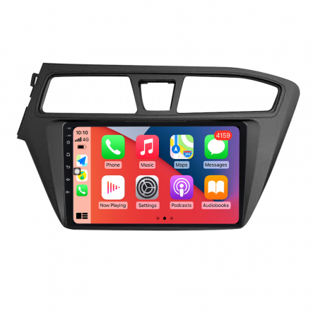 HYUNDAI - Navigatie Auto Android Hyundai i20 din 2015-2017, 4GB RAM si 32GB ROM, Display QLED 9 inch, Wireless Carplay si Android Auto, Procesor Octacore, Slot sim 4G, Sunet DSP, Camera Marsarier, Bluetooth, USB, Wi Fi, Rad