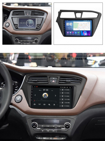 Navigatie Hyundai i20 din 2015 - 2017, 8GB RAM si 128GB ROM, Ecran QLED 9 inch, Android 14, Procesor Octacore, Slot sim 4G, Sunet DSP, Wireless Carplay si Android Auto, Camera Marsarier [3]