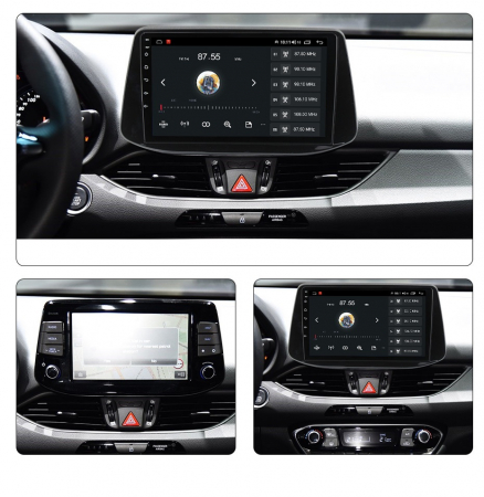 Navigatie Hyundai i30 ( 2017 - 2021 ) 4 GB RAM si 64 GB ROM, Slot Sim 4G, Procesor Octa Core, Carplay, Sunet DSP, Android, Aplicatii, Usb, Wi Fi, Bluetooth [3]