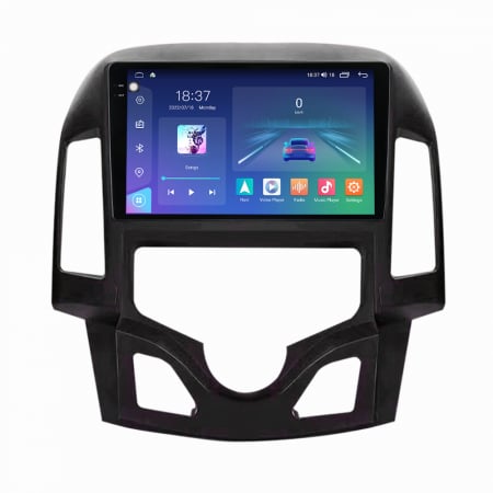Navigatie dedicata Hyundai cu Android - Navigatie Hyundai i30 din 2007-2012, Rezolutie 2K, Display QLED 9.5 inch, 4GB RAM si 64GB ROM, Android, Procesor Octacore, Slot sim 4G, Sunet DSP, Wireless Carplay si Android Auto, Camera Marsarier, U