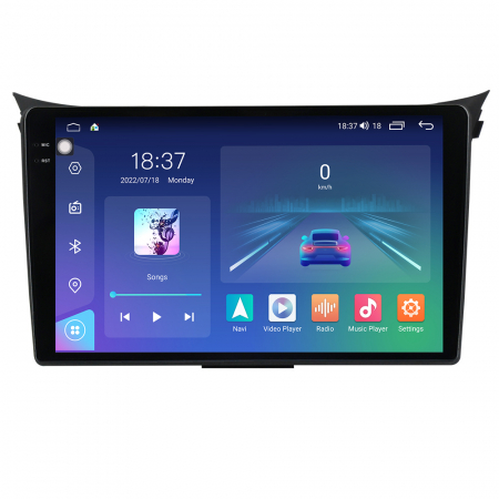 i30 (2011 - 2017) - Navigatie Hyundai i30 din 2011-2017, Rezolutie 2K, Ecran QLED 9.5 inch, 8GB RAM si 128GB ROM, Android, Procesor Octacore, Slot sim 4G, Sunet DSP, Wireless Carplay