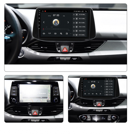 Navigatie Hyundai i30 din 2017 - 2021, 8GB RAM si 128GB ROM, Ecran QLED 9 inch, Android 14, Procesor Octacore, Slot sim 4G, Sunet DSP, Wireless Carplay si Android Auto, Camera Marsarier [1]